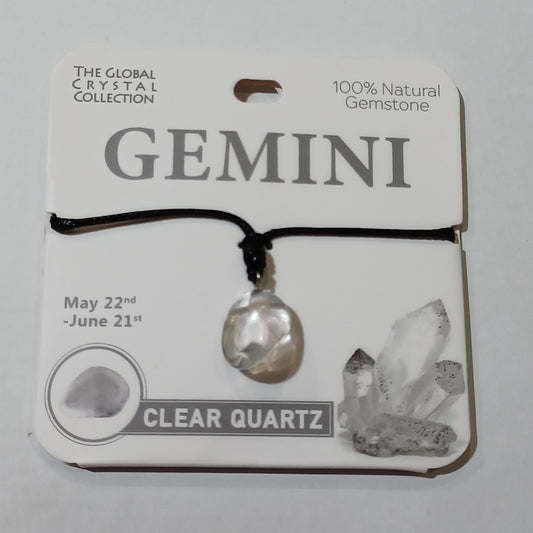 Birthstone Necklace - Gemini Clear Quartz