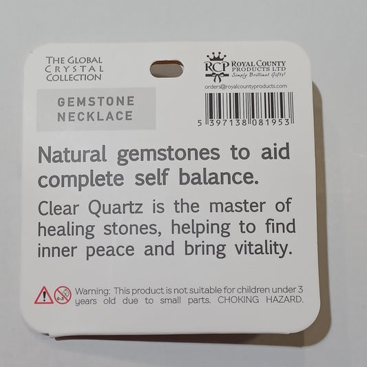 Birthstone Necklace - Gemini Clear Quartz