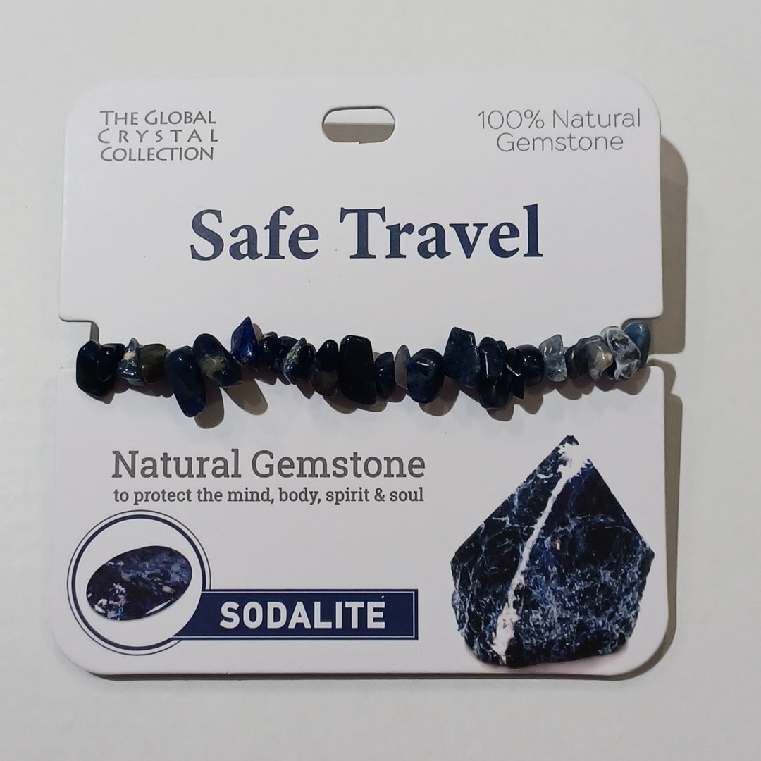 Gemstone Bracelet - Safe Travel Sodalite