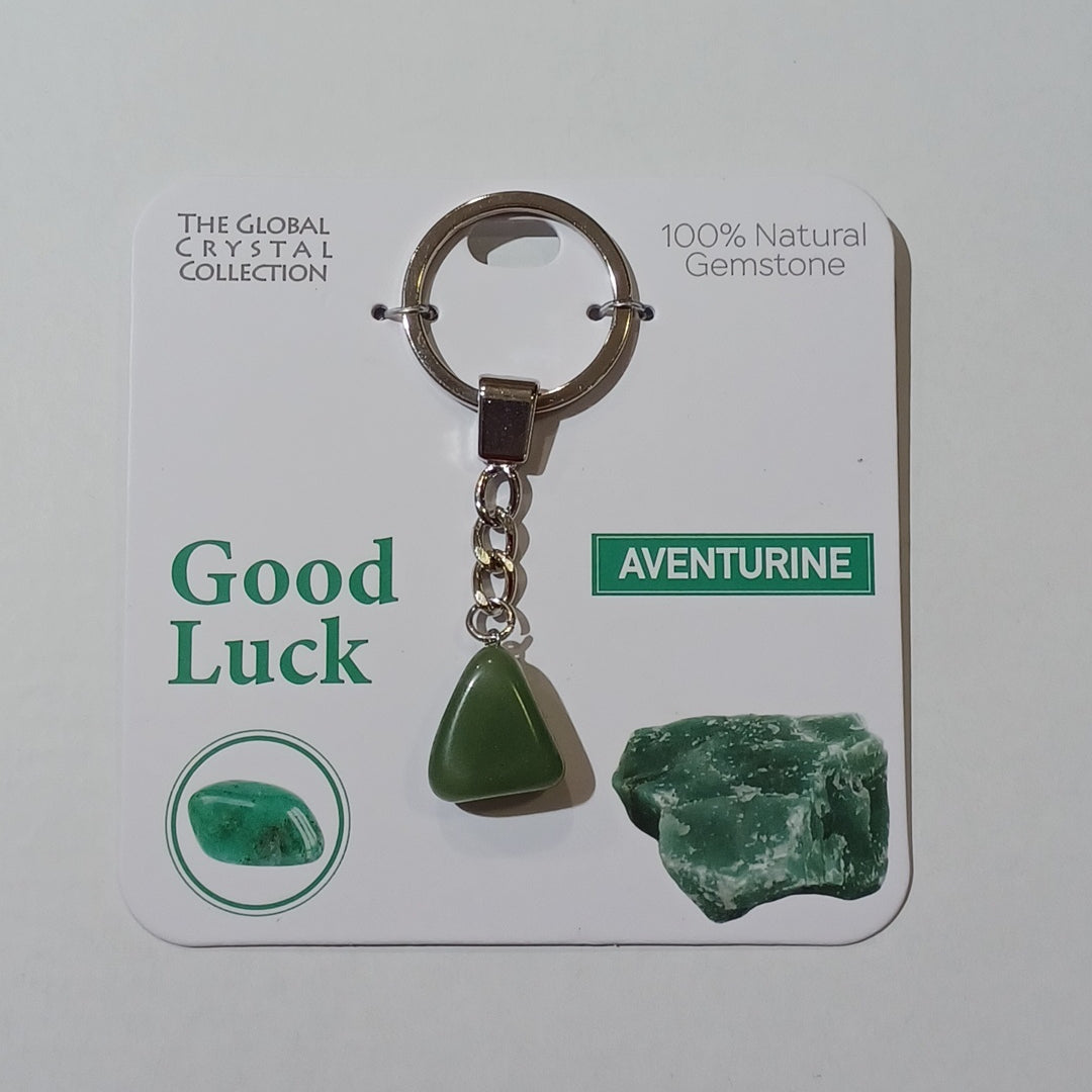 Gemstone Keyring - Good Luck Aventurine
