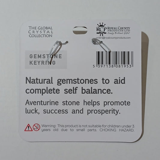 Gemstone Keyring - Good Luck Aventurine
