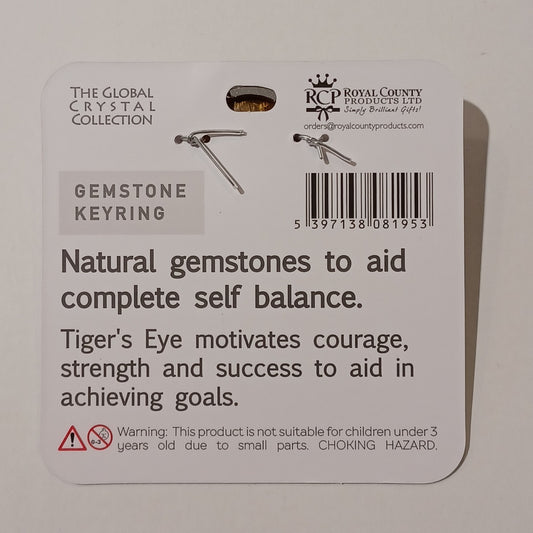 Gemstone Keyring - Your Special Day Tigers Eye