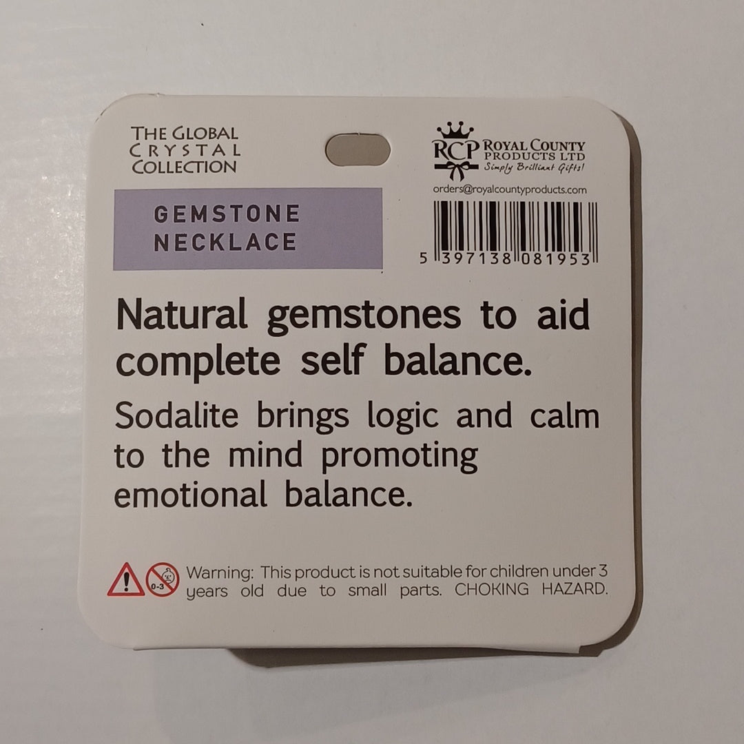 Gemstone Necklace - Calmness & Balance Sodalite