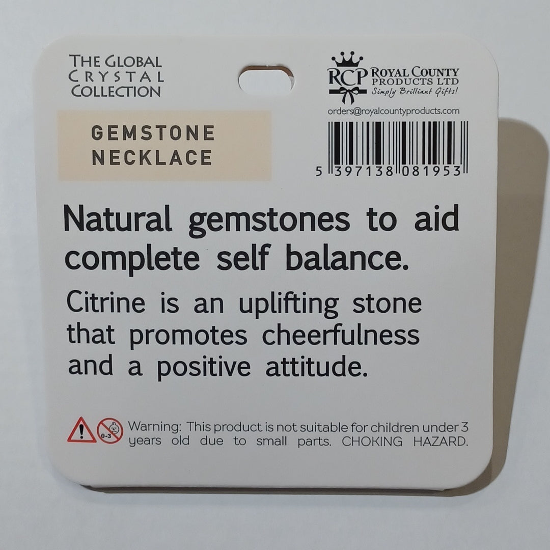 Gemstone Necklace - Happiness & Joy Citrine