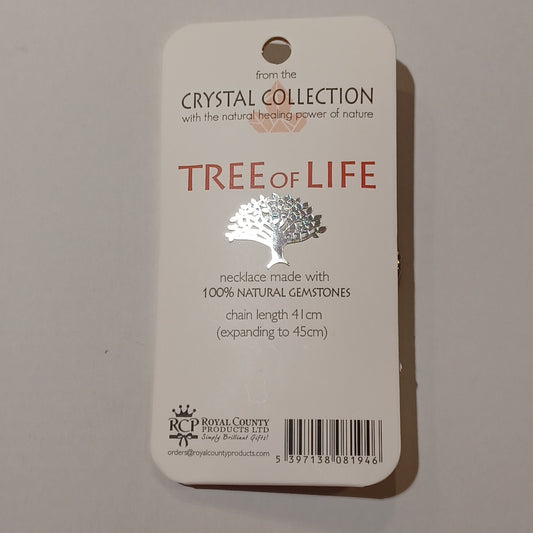 Tree of Life Gemstone Necklace - Friendship Carnelian