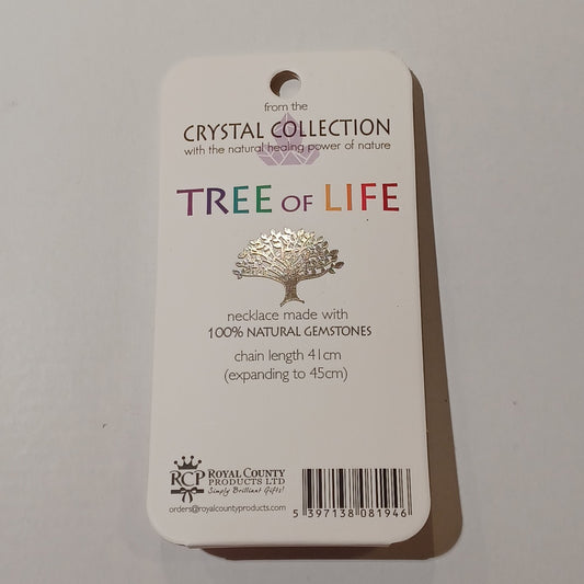 Tree of Life Gemstone Necklace - Wellness Chakra Stones