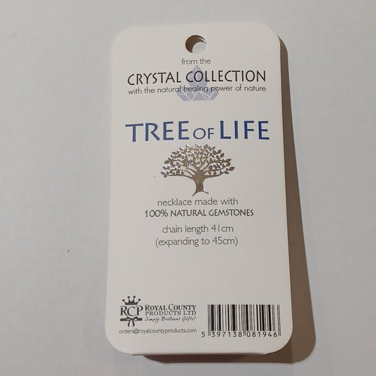 Tree of Life Gemstone Necklace - Calmness Sodalite