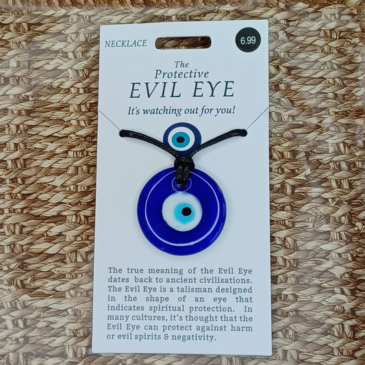 Evil Eye Necklace - Large Circle