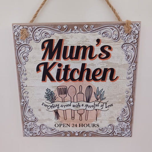 Vintage Plaque - Mum's Kitchen