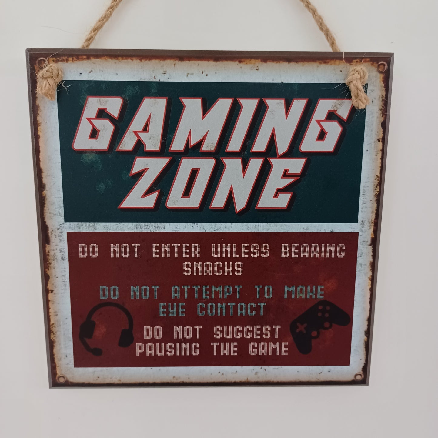 Vintage Plaque - Gaming Zone