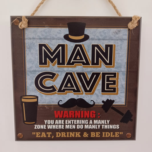 Vintage Plaque - Man Cave