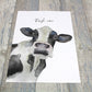 Posh Cow Print A3