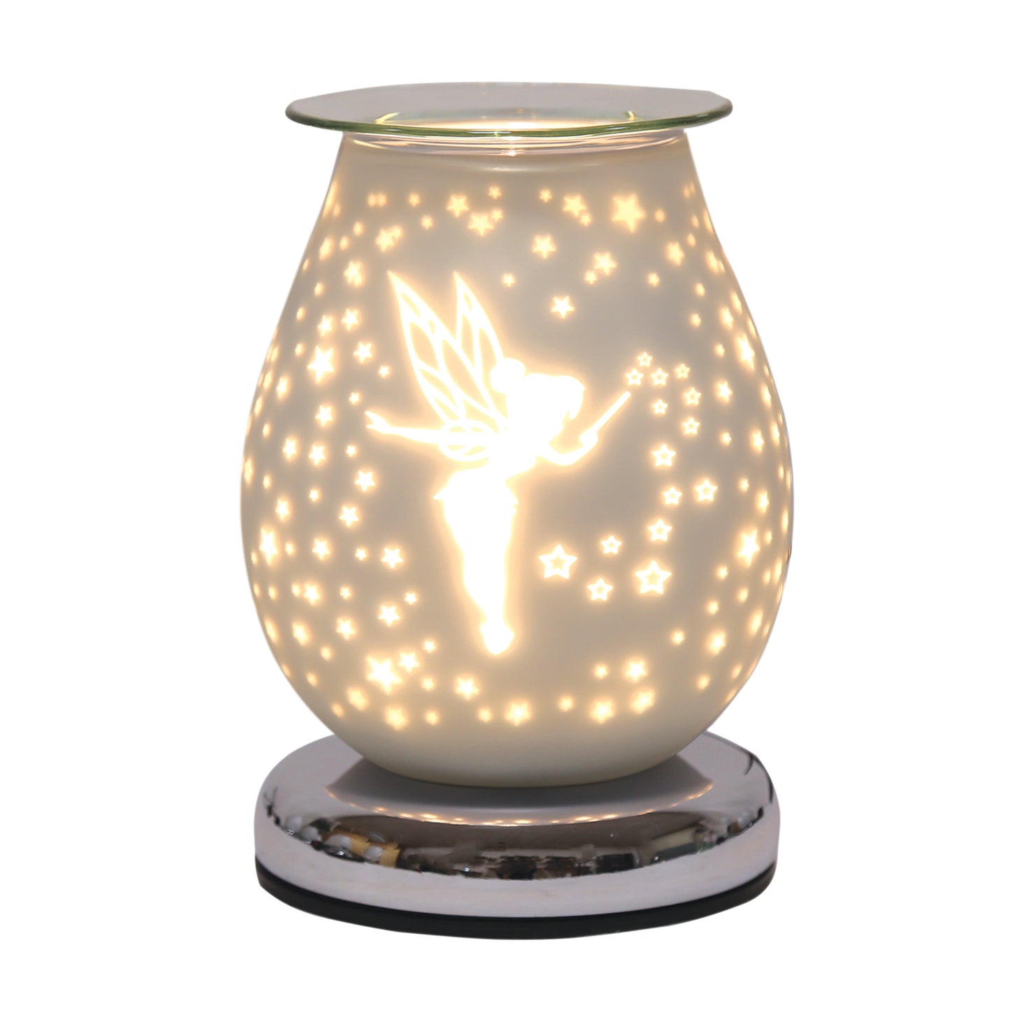 White Satin Electric Burner - Fairy