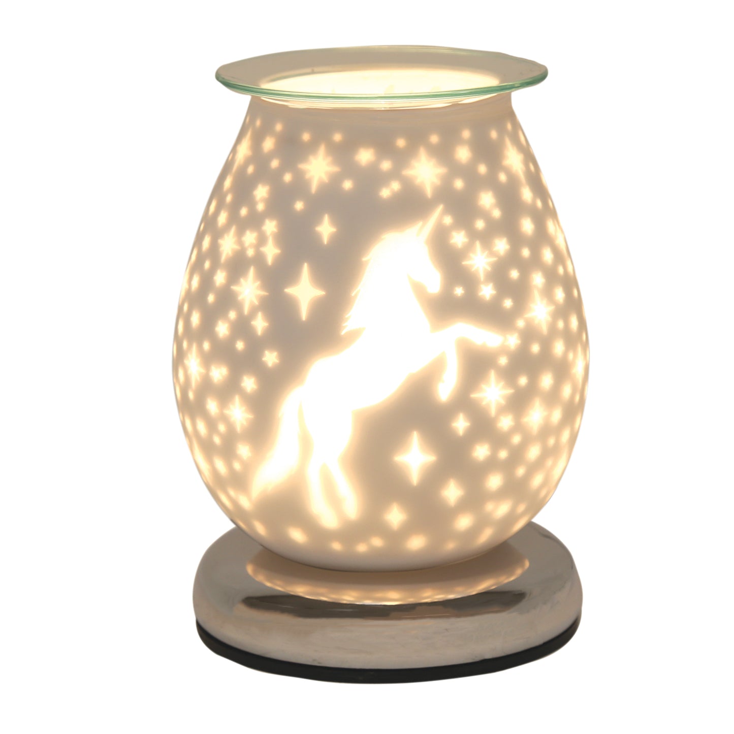 White Satin Electric Burner - Unicorn