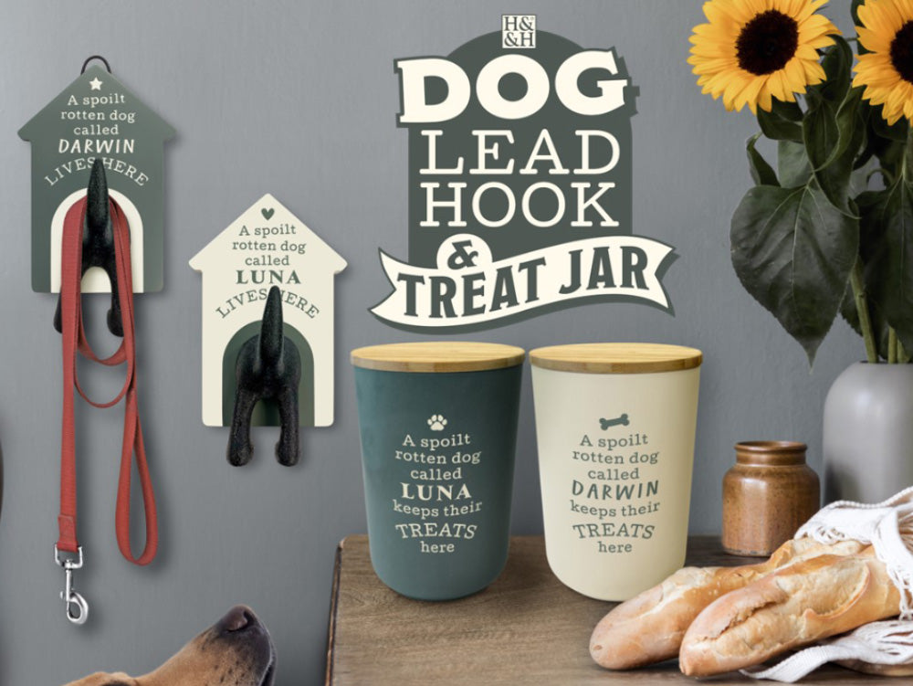 Dog Lead Hook - Blank Grey